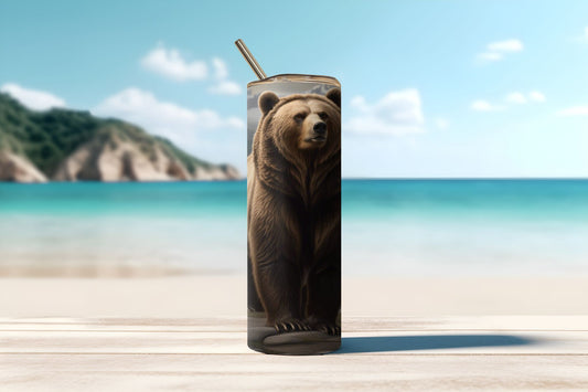 Bear With Cubs Tumbler