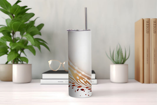 Floral Border Design Tumbler