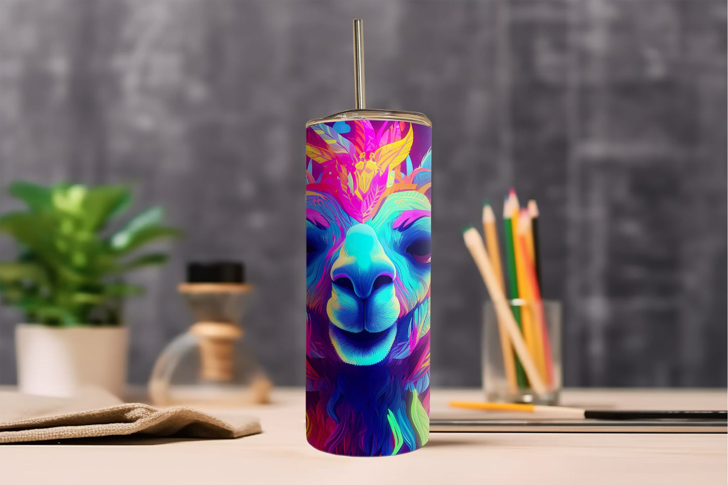 Neon Alpaca Tumbler