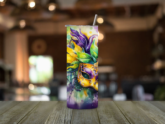 Mardi Gras Mask 7 Tumbler