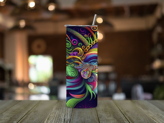 Mardi Gras Mask 3 Tumbler