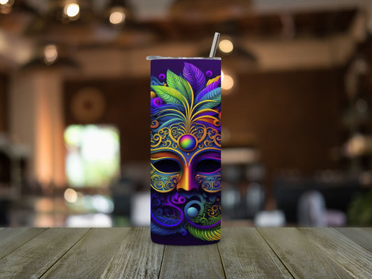 Mardi Gras Mask 2 Tumbler