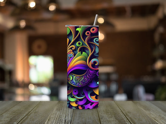 Mardi Gras Mask 5 Tumbler