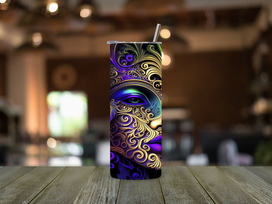 Mardi Gras Mask 1 Tumbler
