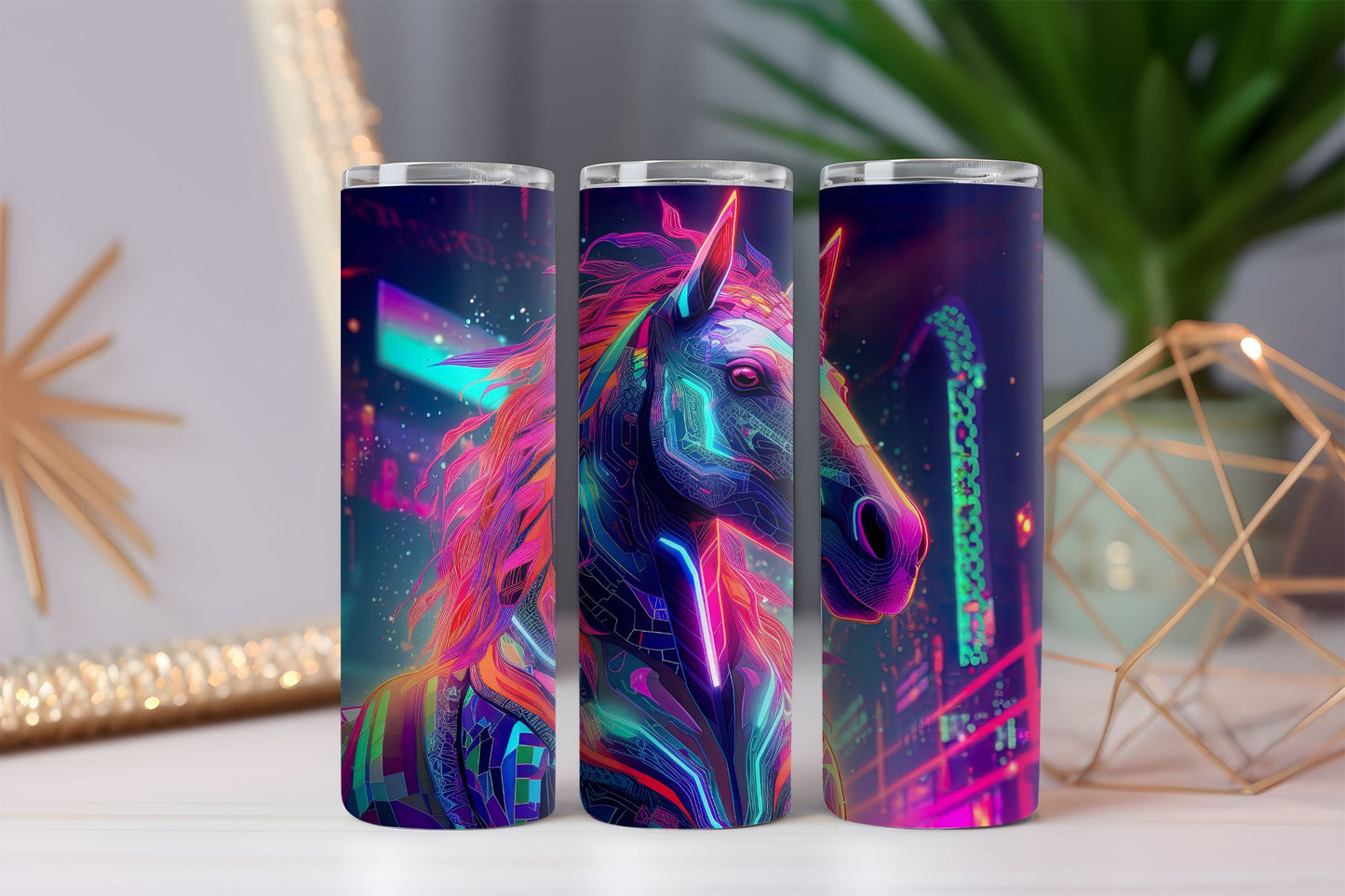Neon Horse Tumbler