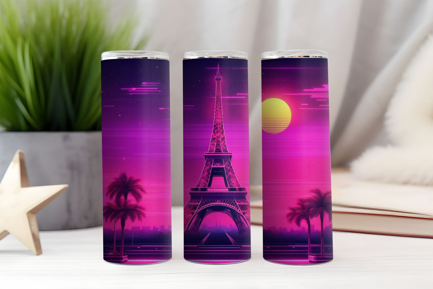 Pink Eiffel Tower Tumbler